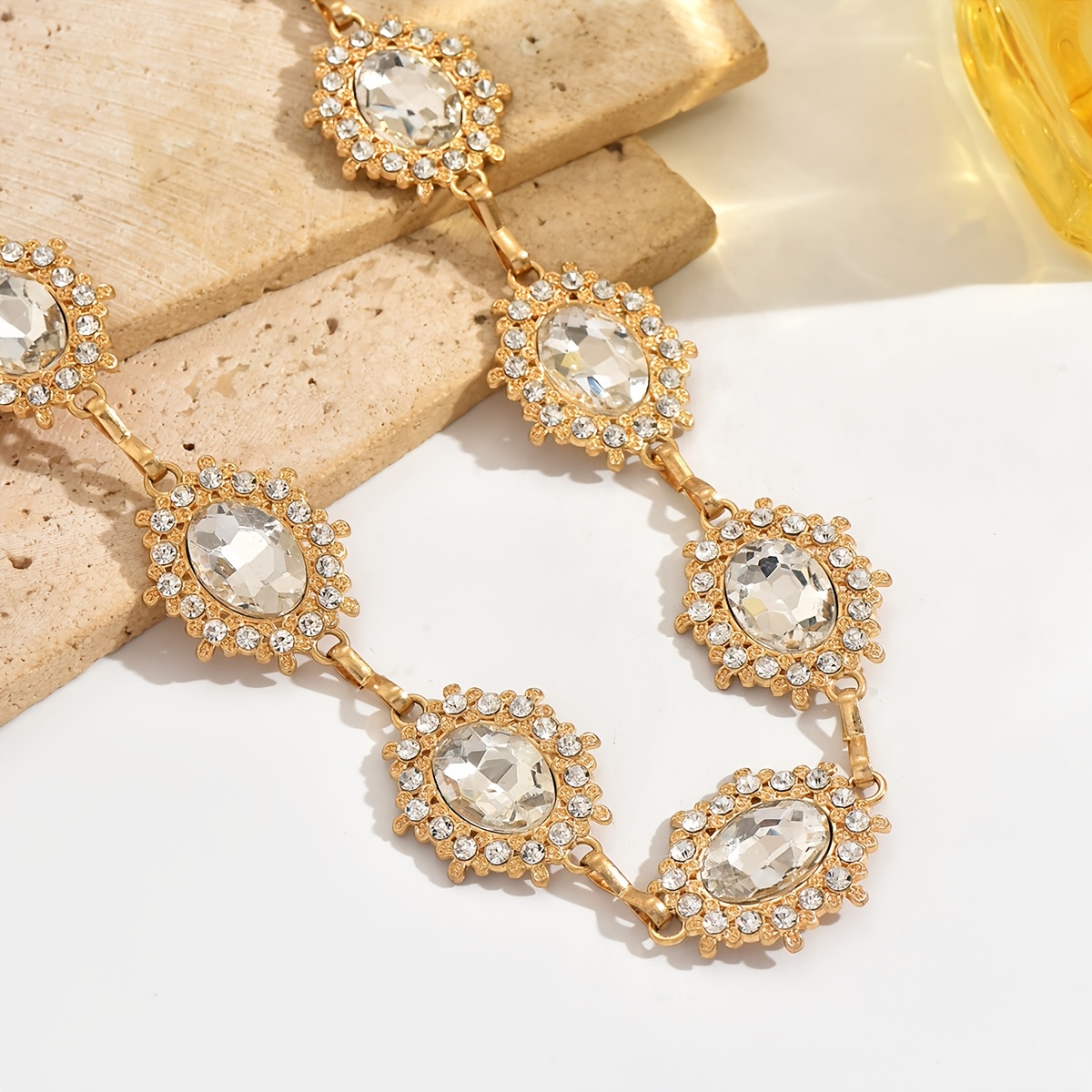 Women's Bohemian Style Rhinestone Body Chain Belly Chain